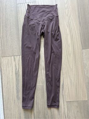 aerie Offline High-Rise 7/8 Leggings in Cocoa Brown